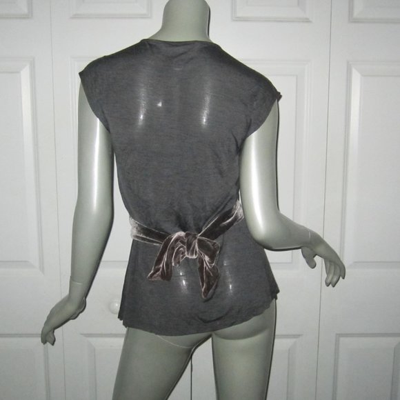 DIANE VON FURSTENBERG Gray Sleeveless Ferna Top - Picture 5 of 6